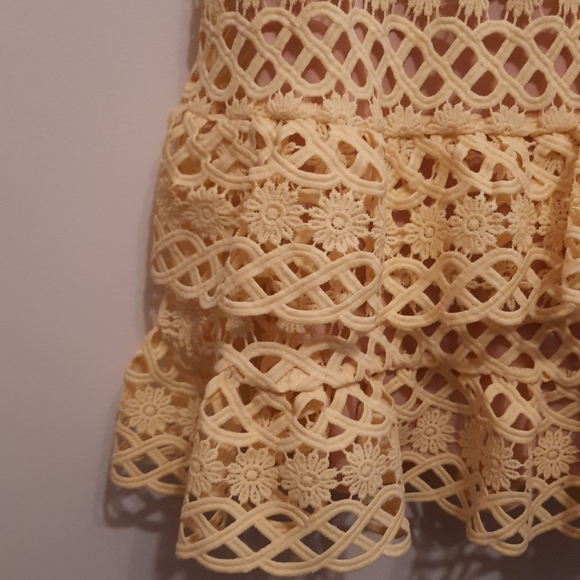 Lulus Beauty and Lace Yellow Crochet Lace Mini Dress - Picture 6 of 16